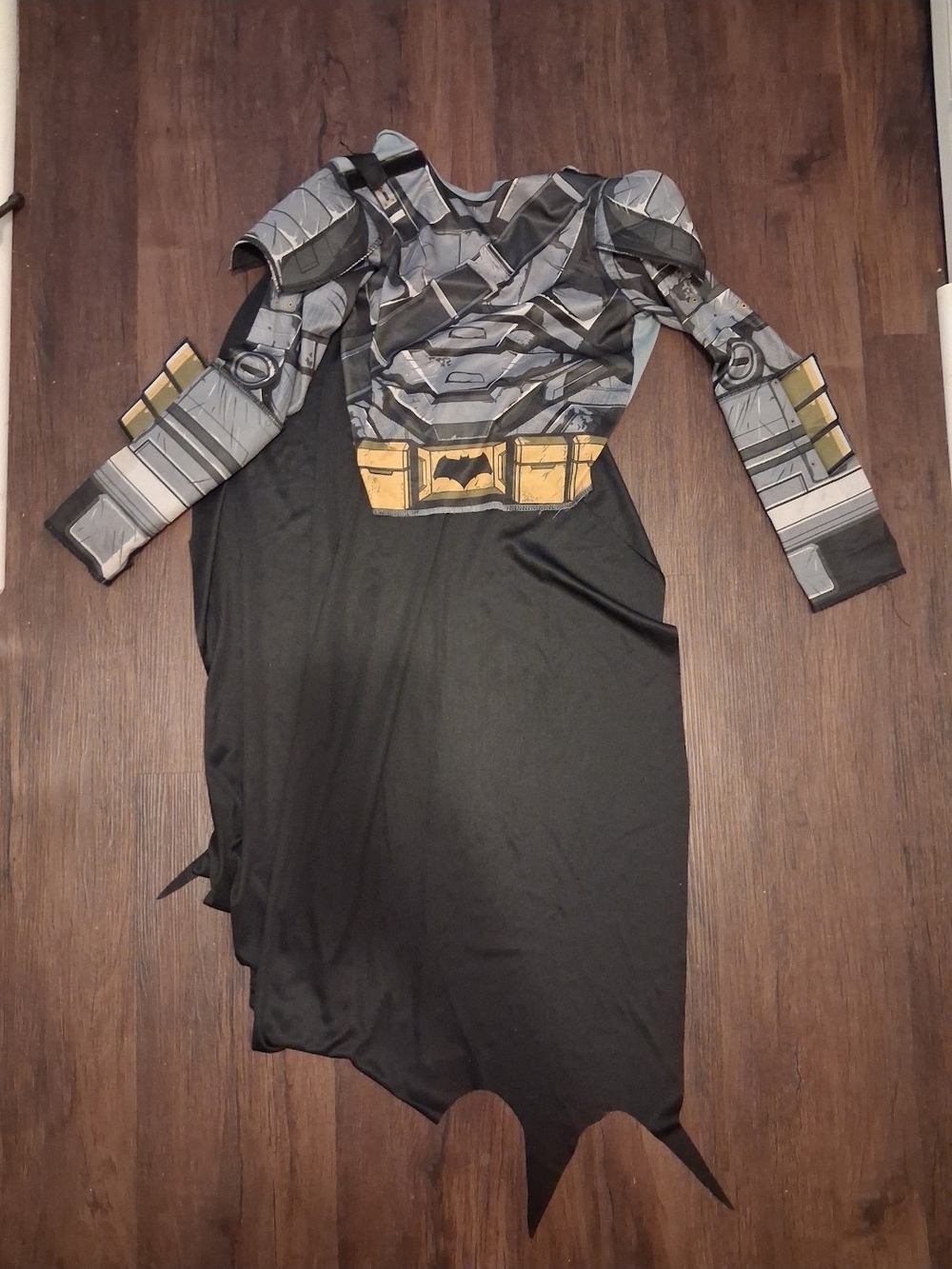 Kids Black & Gray Superhero Batman Coatume Top With Cape